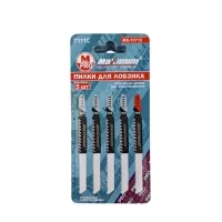 Пилки для лобзика по дереву, Т111С, 5 предметов, "MAXIMUM" MX 15715